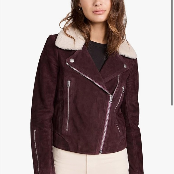 Rag and bone suede jacket with removable shearling New